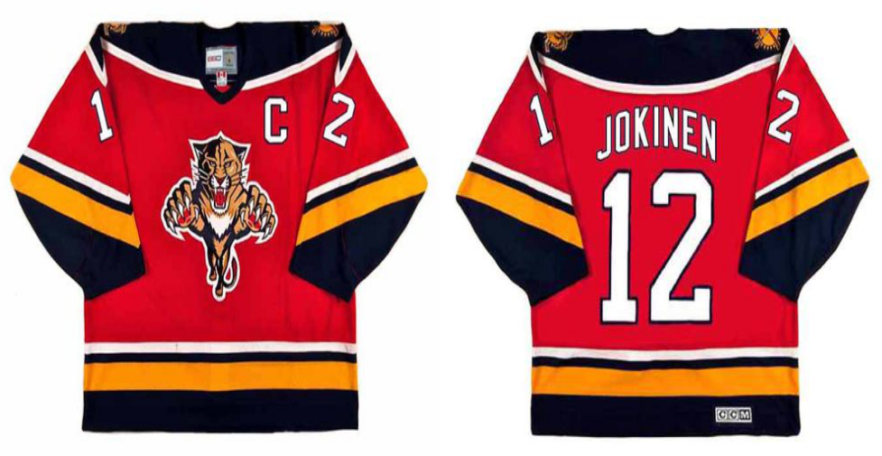 2019 Men Florida Panthers 12 Jokinen red CCM NHL jerseys